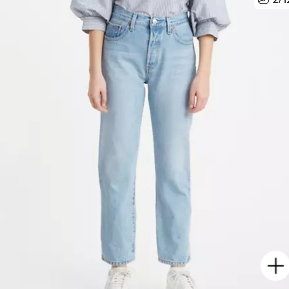 Levi's 501 High Rise Cropped Jeans